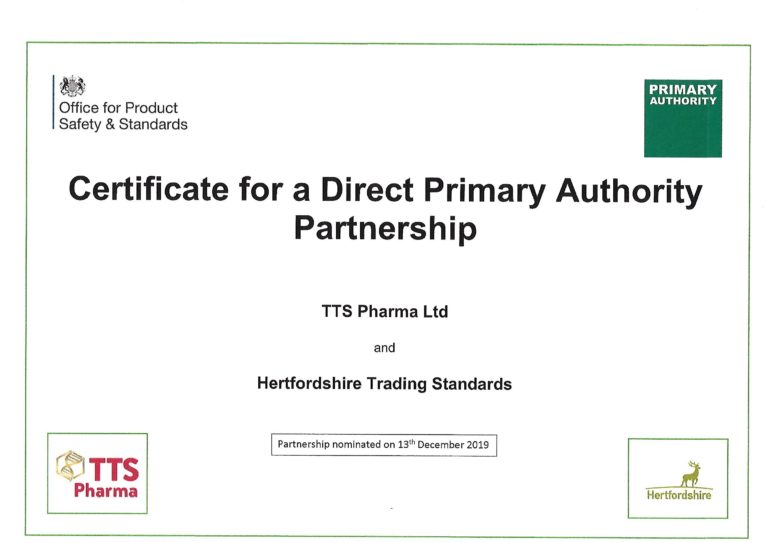 PA Certificate_Hertfordshire Trading Standards